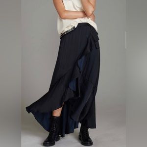 Maeve Black Wrap Skirt